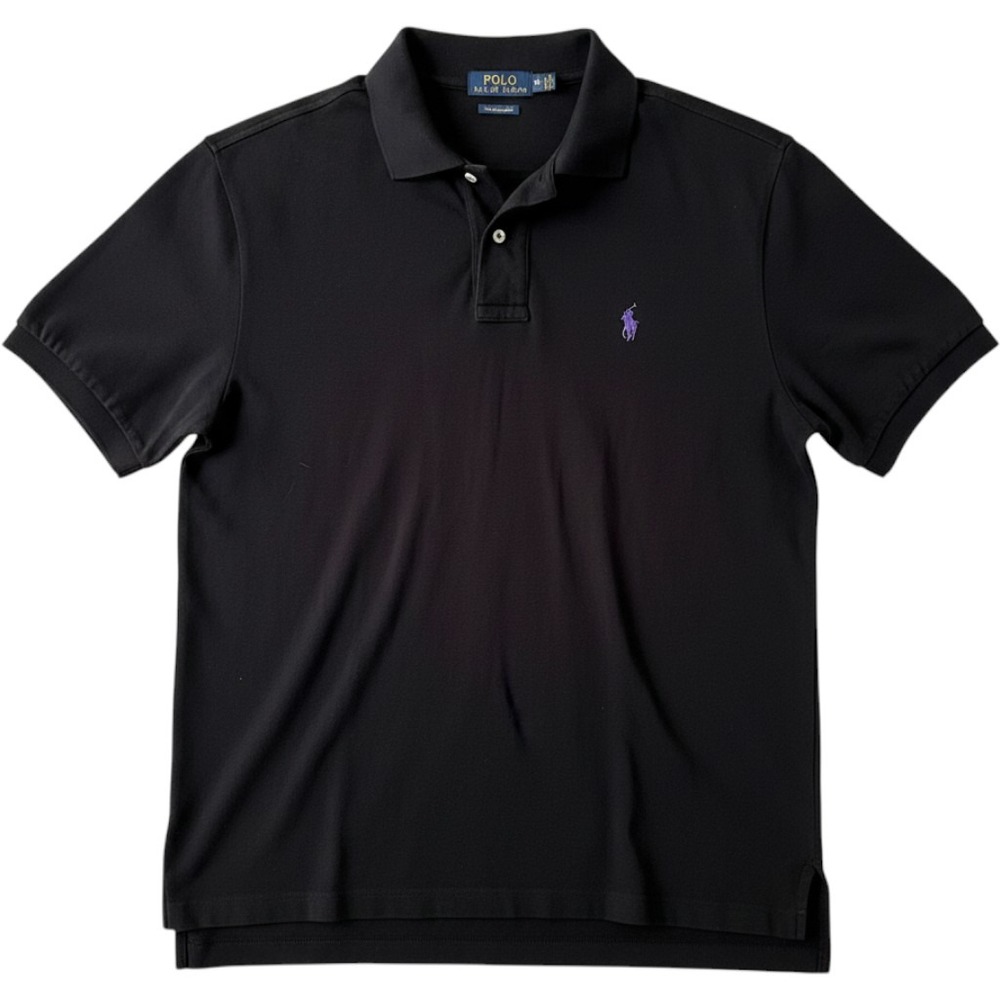 Polo Ralph Lauren Polo Shirt Mens L Blue Good Classic Fit Short Sleeve Cotton